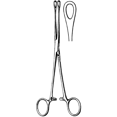 คีมคีบสำลี / Sponge Forceps 24 cm.