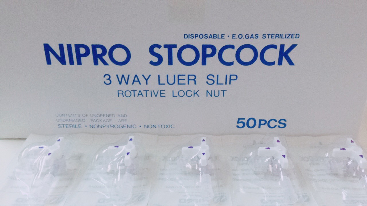 3 Way Luer Slip ทรีเวย์ Nipro รุ่น 3W-RS Slip