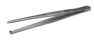 ปากคีบ คีมคีบ แบบมีขี้ยว Dressing Forceps teeth 16 cm.